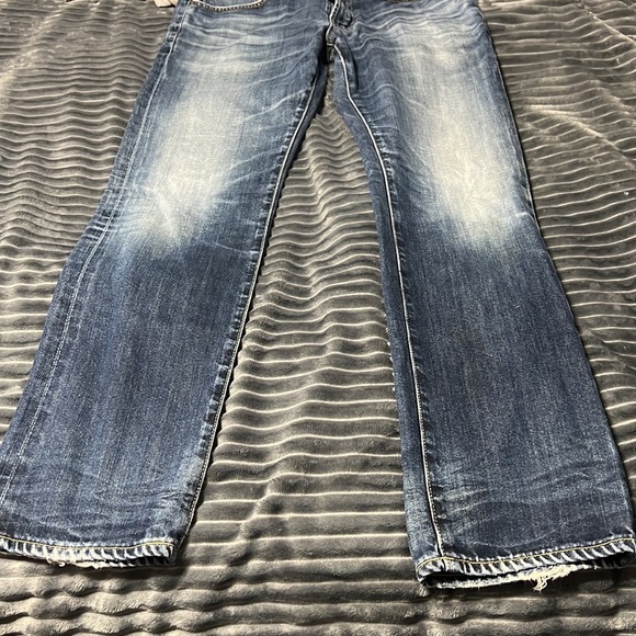 🔥🔥 AG ADRIANO GOLDSCHMIED “Matchbox”Slim Straight Jeans - 34x32 - EXCELLENT - Picture 12 of 13